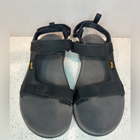 Teva Meacham Hiking Sandals Black Adjustable Quick Dry Men’s Size 9 - Picture 5 of 8